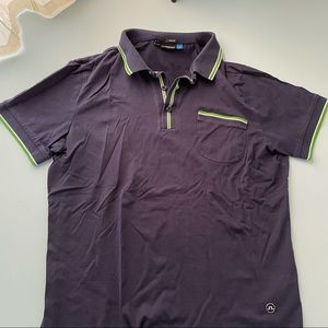 Purple mens j lindeburg polo collared t shirt sz medium